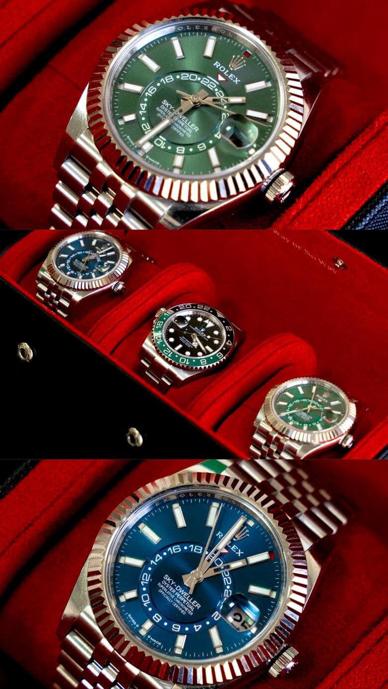 Rolex watch on velvet